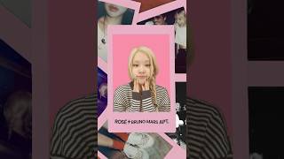 kissy face kissy face 😚 ROSÉBrunoAPT brought to you by youtube shorts [upl. by Enaoj]