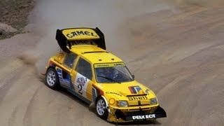 History from 1987 as Ari Vatanen tackles Pikes Peak in a Group B Peugeot 205 Turbo T16 [upl. by Temp]