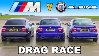 I Drag Raced a BMW M5 E39 v Alpinas [upl. by Ecineg762]