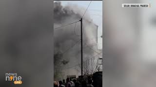 Fire Breaks Out at NR Aroma Perfume Industry in Baddi Barotiwala Solan  News9 [upl. by Saltsman]