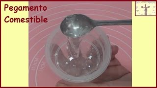 Como hacer pegamento comestible con CMC  Tutorial Pegamento para fondant  Pegamento casero [upl. by Assirrac]