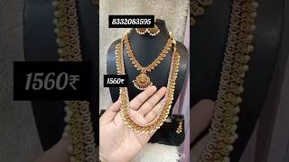 One gramgold jewelry collectionswholesalepricewhatsappfreeshippingviralshortsuniquenecklace😍 [upl. by Ahseuqram]