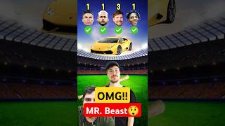 Ronaldo vs Neymar Jr vs MrBeast vs IShowSpeed  MrBeast Asks🤩⚽ [upl. by Meekar553]