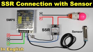 SSR Connection With Sensor  Solid State Relay Wiring [upl. by Ayo]