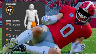 LINEBACKER GETS HURT IN THE BIGGEST GAME OF THE YEAR COLLEGE FOOTBALL 25 ROAD TO GLORY MLB [upl. by Hartmunn]