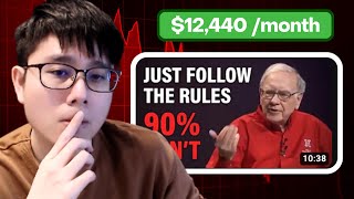 How FREENVESTING Makes 12440 month Faceless YouTube Channel  Investing  Finance Niche [upl. by Rennat]