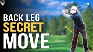 Back Leg Golf Swing ➜ Instantly Improve Your Transition [upl. by Aicenav]