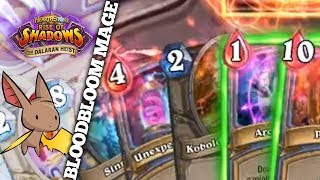 Dalaran Heist  Bloodbloom Mage  Firebat Hearthstone  Rise of Shadows [upl. by Aiam]