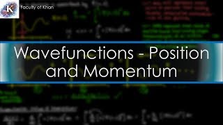 Position and Momentum from Wavefunctions  Quantum Mechanics [upl. by Fawna]