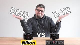 Nikon D850 vs Fuji XT2  Which One Is Better [upl. by Yretsym]