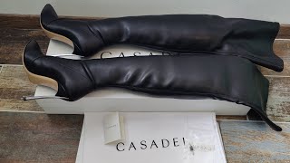 Unboxing video  Casadei Blade overknee boots [upl. by Nickerson]