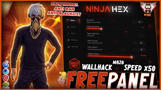 FREE PANEL PC GRATIS OB46 WALLHACK  SPEED  SNIPER LIFETIME FREE FIRE 🎁 ANTI BAN 100  NINJA HEX [upl. by Aklim7]