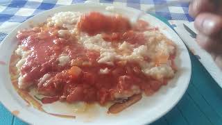 FRASCARELLI O RISO quotCORGOquot ALLA MARCHISCIANA RICE WITH FLOUR AND SAUCE [upl. by Atekahs]