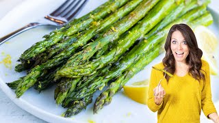 Lemon Garlic Roasted Asparagus Ready in 20 Minutes [upl. by Annahsit249]