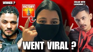 HOW VICTORY ANTHEM BY KHUSHI amp LASHCURRY WENT VIRAL  😱🔥 [upl. by Pernick]