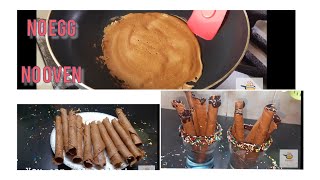 crispy and juicy chocolate wafers recipe  چاکلیٹ ویفرز بنانے کا طریقہ  Bushras Kitchenette [upl. by Ainigriv]