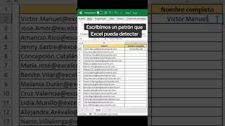 ✅ Pasar de mail a nombre en Excel exceltips tutorial trucos excel tips exceltutorial consejos [upl. by Huberto939]