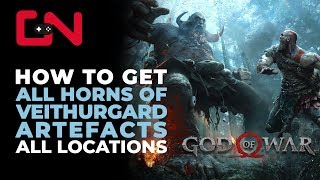 God of War Horns of Veithurgard Artefacts Locations amp Where to find them [upl. by Nevil9]