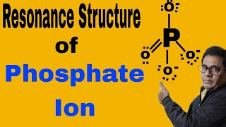 Resonance Structure of Phosphate Ion 28  NEET IITJEE [upl. by Eterg]