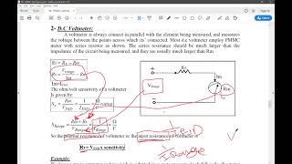 الأجهزة و القياسات DC Voltmeter  part 1 [upl. by Yesdnyl]