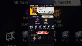 Free fire Legend The RAISTAR ID ON 🥉BRONZE shortsshortviralraistarfreefire [upl. by Hurwit86]