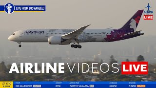 🔴LIVE LAX PLANE SPOTTING Watch Arrivals and Departures [upl. by Lucrece]