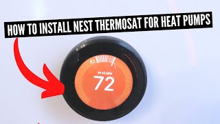 How To Install Nest Thermostat With Heat Pump Wiring [upl. by Amsed]