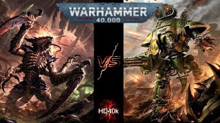 Tyranids Vs Imperial Knights Warhammer 40k 2000 Point Battle Report [upl. by Geordie519]