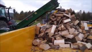 Posch S360 Firewood Processor Unedited Machinery Demo [upl. by Mullen731]