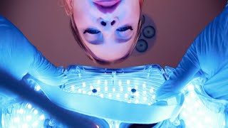 ASMR Dermatologist Face Exam Scanning amp Measuring  Extractions  Light Therapy Mask [upl. by Ueihttam]