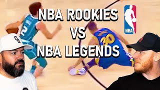 NBA ROOKIES vs NBA LEGENDS REACTION  OFFICE BLOKES REACT [upl. by Anyad466]