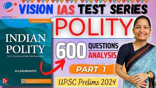 VISION IAS PRELIMS TEST SERIES 2024  POLITY  Part 1  I WILL  UPSC PRELIMS  TEST 1 [upl. by Kleiman]