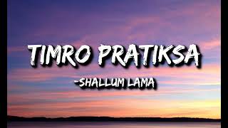 Shallum Lama  Timro pratiksha Lyrics  Kasari byekta garu [upl. by Aelak]