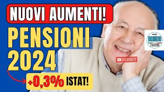 ISTAT AUMENTI PENSIONI e RIVALUTAZIONE Pensione 2024 inaspettatamente Modificata Scopri le NOVITÀ [upl. by Cataldo]