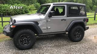 2019 Wrangler JL 2 Door 33quot Tire Setup [upl. by Acceber]