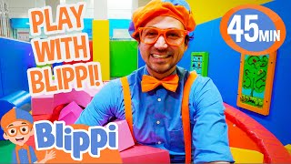 Blippi Visits the Funtastic Playtorium  Learn Shapes and Colours  Educational Videos For Kids [upl. by Ensoll]