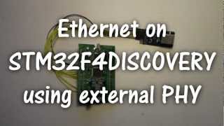 Ethernet on STM32F4DISCOVERY using external PHY [upl. by Savil162]