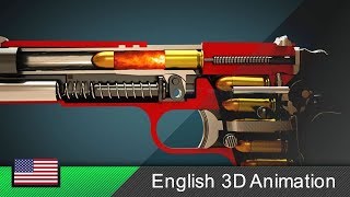 How a gun Colt M1911 works Animation [upl. by Gael]