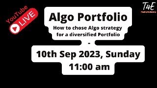 Algo Portfolio Diversification  How to chose a Algo Strategy [upl. by Tiga758]