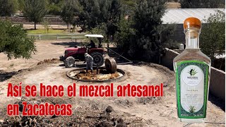 Proceso de elaboración del mezcal artesanal en Zacatecas Mezcal de agave silvestre [upl. by Assillam]