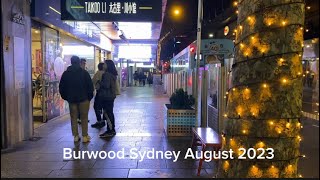 Sydney walking tour Burwood Sydney August 2023 [upl. by Eiramik396]