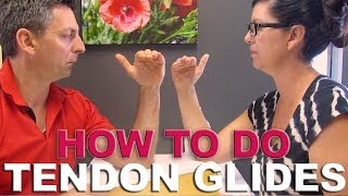 Arm Surgery  Tendon Glides Exercises  Nurse on the Go Video [upl. by Ciccia]