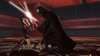 Darth Vader vs Ahsoka Tano 4K HDR  Star Wars Rebels S2S4 [upl. by Keli]