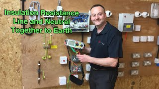 Insulation Resistance Test Includes Line and Neutral Together to Earth and Between Live Conductors [upl. by Nosna621]