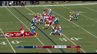 Patrick Mahomes behind the back pass [upl. by Mark640]