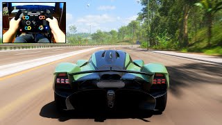 Forza Horizon 5  2023 Aston Martin Valkyrie FH5 Thrustmaster TSXW Gameplay wtune [upl. by Araiek]