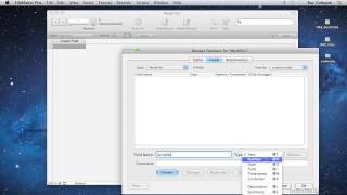 FileMaker Pro 13 Tutorial  Starting With The Manage Database Dialog [upl. by Ishmael64]