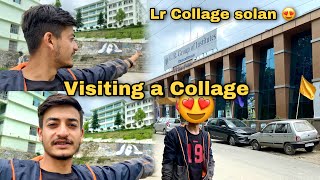 Visiting to a College for First Time in life 😂  Lr college solan [upl. by Euqinoj]