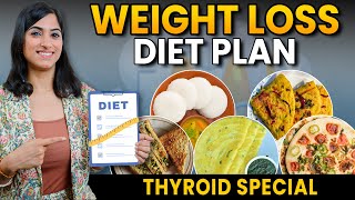 DIET PLAN TO LOSE WEIGHT FAST IN HINDI WEIGHT LOSS in THYROID  By GunjanShouts [upl. by Undine]