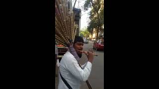 Indian Bamboo flute street flute player [upl. by Wymore]